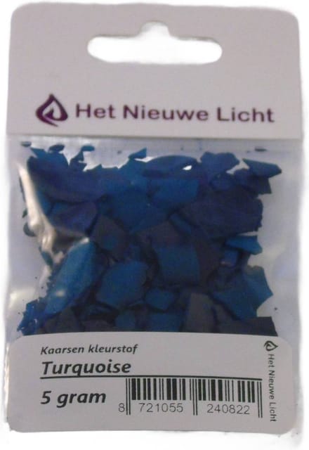 Het Nieuwe Licht ® - Kaarsen kleurstof - TURQUOISE - 5 gram
