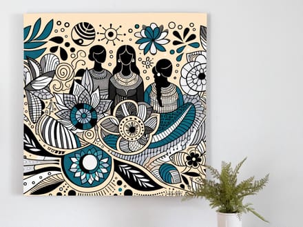 Kunstprint | Wanddecoratie | Dibond | 30 × 30 cm