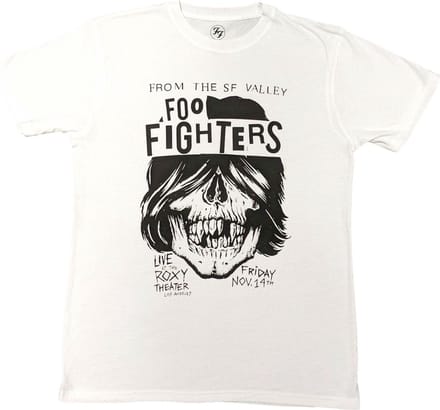 Foo Fighters - Roxy Flyer Heren T-shirt - S - Wit