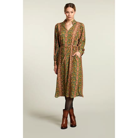 River Woods Multi Fantasy V-neck Dress Größe: 36 | Midikleider Outlet | Damen