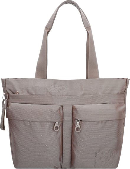 MANDARINA DUCK Schoudertas Laptoptas met laptopvak MD20 Crossover Taupe Beige
