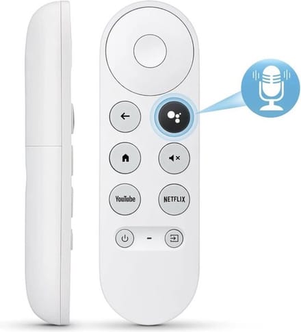 Remote voor Chromecast | Spraakbesturing, Compact ontwerp & Gebruiksvriendelijk | Vervanger