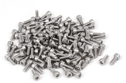 Zeskantschroeven M3 x 8 mm DIN912 Roestvrij Staal - 120 Stuks