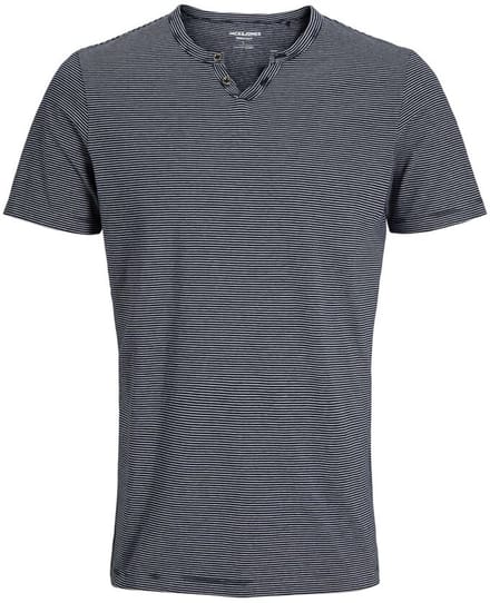 Jack&jones Jjesplit Neck Stripe Tee Ss Sky Captain | Blauw | Maat: M