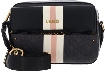 LIU JO schoudertas Clidia Camera Case Bag Nero donkergrijs