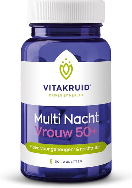 Vitakruid Multi Nacht Vrouw 50+ - 30 tabletten