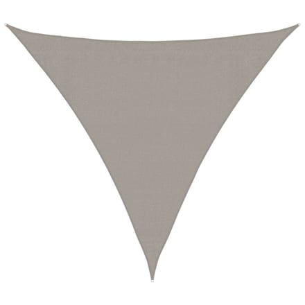vidaXL - Zonnezeil - 160 - g/m² - driehoekig - 3x3x3 - m - HDPE - lichtgrijs