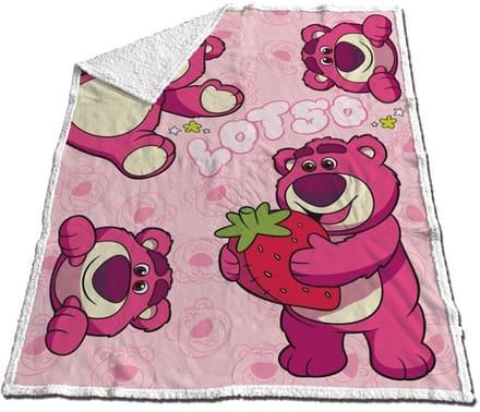 Toy Story Lotso Sherpa fleece plaid 130 x 170 cm - polyester