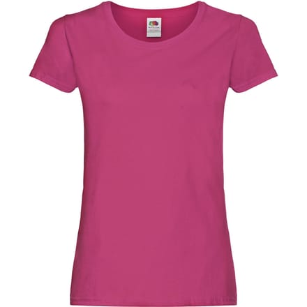 Fruit of the Loom Dames/Dames T-Shirt (Fuchsia)