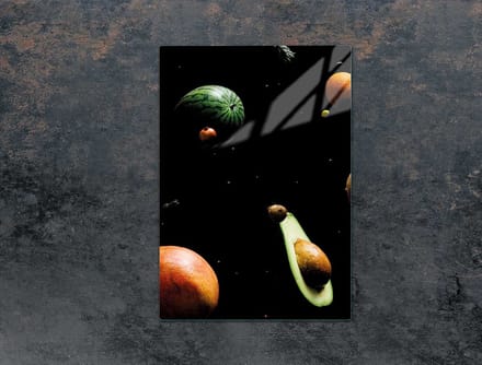 TMK ArtDeko - Snijplank - Glas - Ovaal - Motief Owoce
