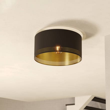 EGLO Esteperra - Plafondlamp - E27 - Ø 47,5 cm - Zwart