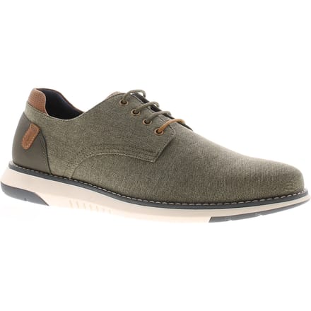 Hush Puppies Heren Veterschoenen Bruce Canvas Groen