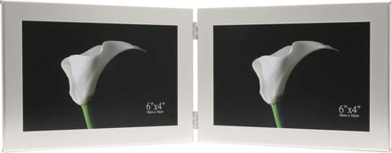 Deknudt Frames multifotolijst S58MQ2 - zilver - tweeluik - 2x 10x15 cm