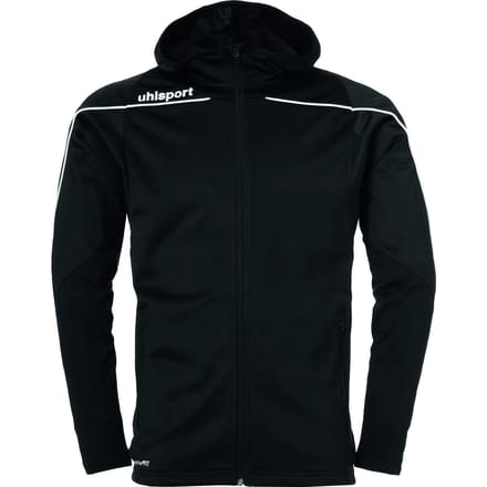 Uhlsport Stream 22 Trainingsjas Met Capuchon Kind Zwart-Wit Maat 152