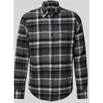 Regular fit vrijetijdsoverhemd met labelstitching