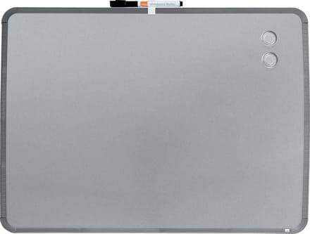 Nobo Magnetisch Whiteboard met Smal Zilverkleurig Frame 58x43cm - Zilver