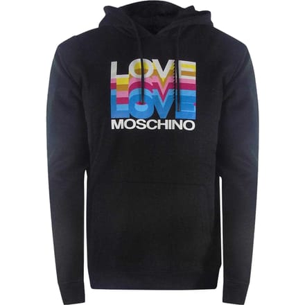 Love Moschino Dames/Dames Multi Logo Hoodie (Zwart)