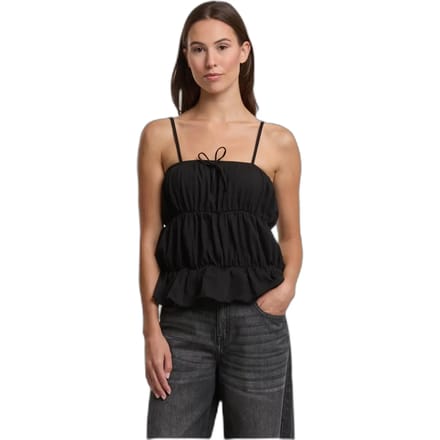 Urban Classics - Tiered Cami Mouwloze top - 3XL - Zwart