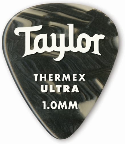 Premium 351 Thermex Ultra Picks 1.0 Black Onyx, 6-Pack Taylor