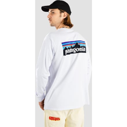 Patagonia P-6 Logo Responsibili Longsleeve wit