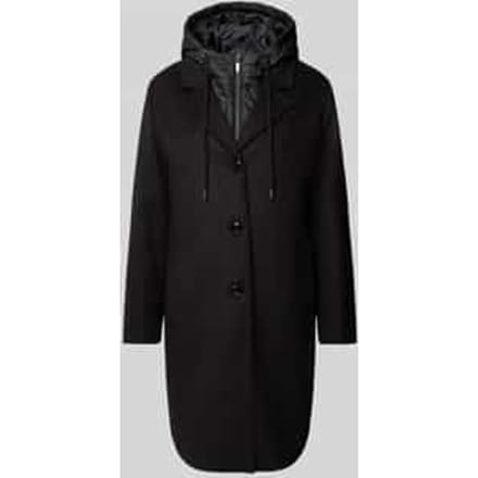 Lange jas met viscose en reverskraag