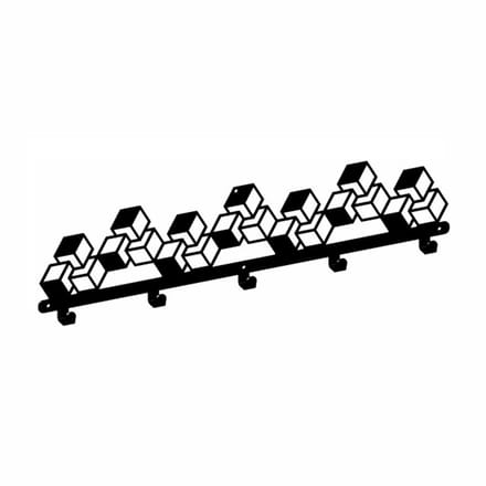 Gamet WS22 - Wandhanger - Geometrisch - Zwart - Modern