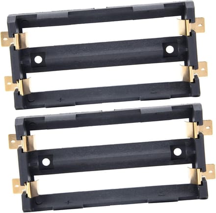 Batterijopbergdoos - Batterijhouder - Doe-het-zelf projecten - Hoogwaardige constructie - 7.5 x 4 x 2 cm - Zwart