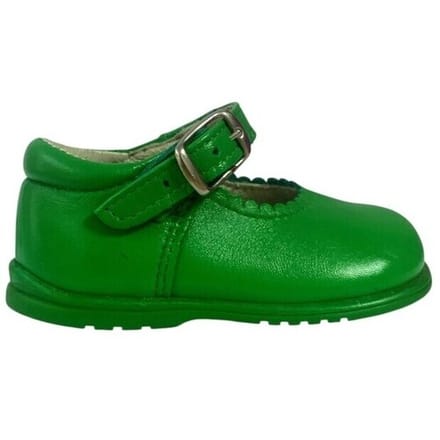 Ballerina's Colores 457 Merceditas piel con hebilla Verde