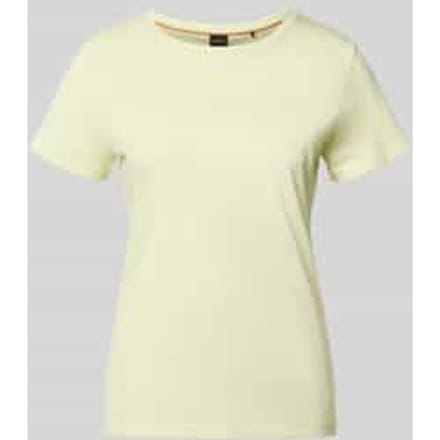 slim fit T-shirt van puur katoen model 'ELOVE_EMBRO'