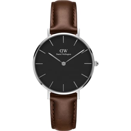 Daniel Wellington DW Watch Petite Bristol Black Silver 32mm MIC