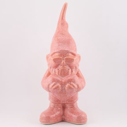 Ornament kabouter roze 10x9x25cm