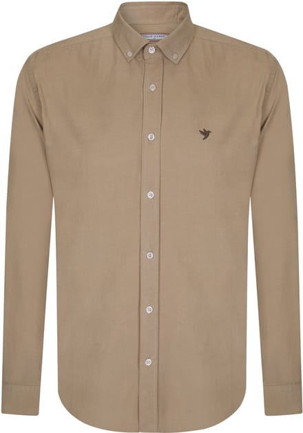 Felix Hardy Corduroy Overhemd Casual Katoen Heren Lichtbruin - M