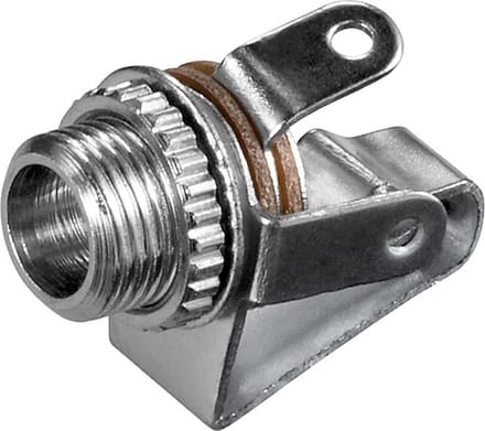 Goobay Jack chassisdeel met schakelaar 3,5mm (mono), vrouwelijk, open type (2-polig)