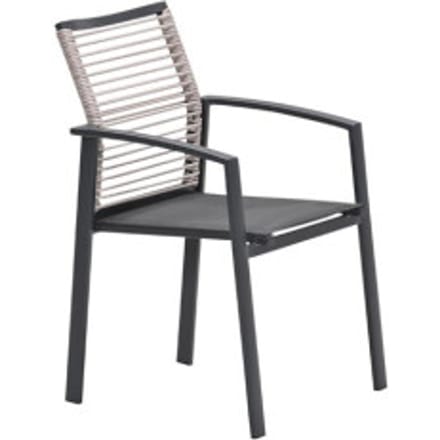 Garden Impressions Cosmo dining fauteuil rope natural gevuld textileen