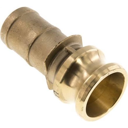 Camlock DN 40 (1 1/2'') Koppeling Messing met slangpilaar (38 mm) Type E MIL-C-27487