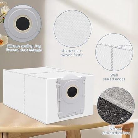 Stofzakken 12 stuks voor robotschoonmakers - Antibacterieel en Accessoireset