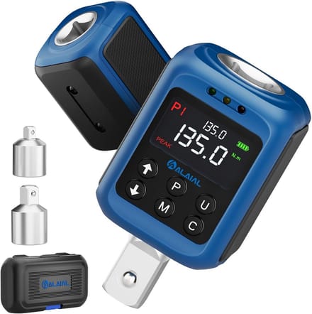 Digitale momentsleutel 1/2 inch 2-135 Nm met LED en zoemer
