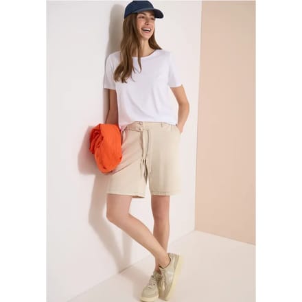 Mid Waist shorts met wijde pijpen in Loose Fit