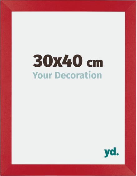 Your Decoration - Fotolijst 30x40 cm - MDF - Rood - Mura