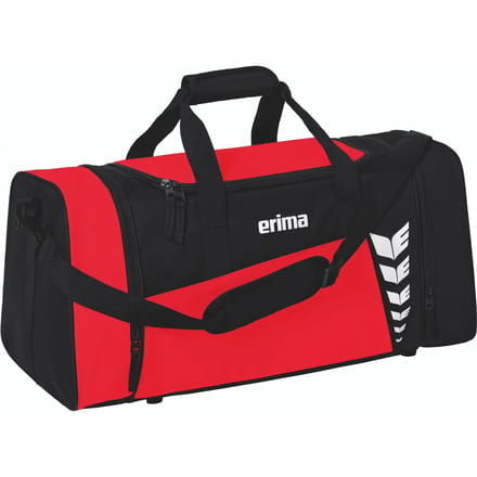 Erima Six Wings (Large) Sporttas Met Zijvakken - Zwart / Rood | Maat: L