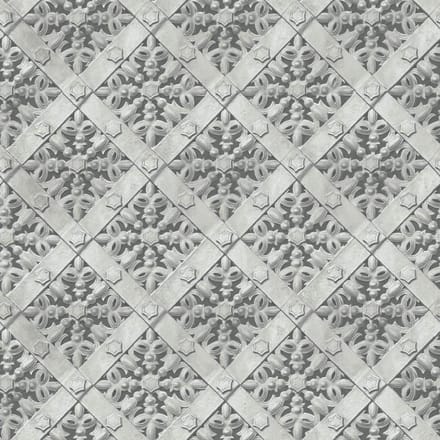Horizons dessin grijs (modern vliesbehang, grijs)