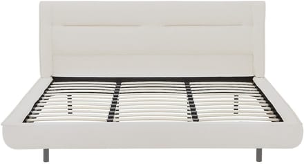 Vente-unique Bedframe stof beige 180 x 200 cm (Super King Size Bed)