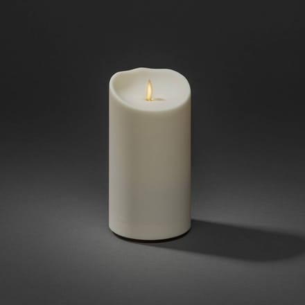 Konstsmide Christmas LED sierkaars IP44 roomwit gesmolten 18,4cm