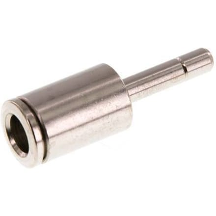 6mm x 4mm Messing Insteekfitting Plug NBR [2 Stuks]