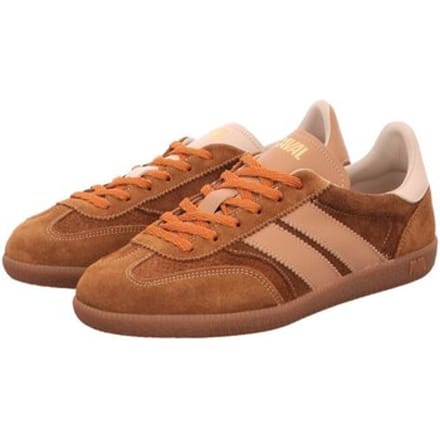 Caval dames sneaker asymmetrisch in naturel suede