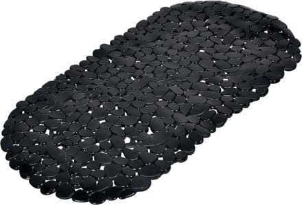 Wicotex - Badmat Antislip voor in bad - Kleur Zwart - Afmeting 36x69cm