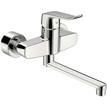 HANSACLINICA single lever basin mixer 2-hole wall mounting 01536283