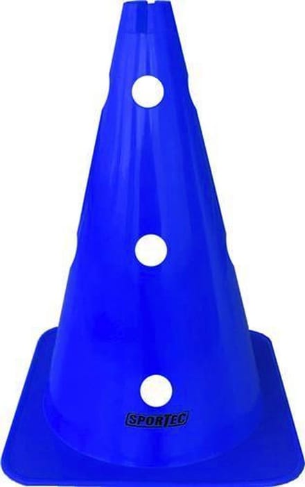 Multifunctionele afbakenkegel - pionnen - blauw - 10 stuks