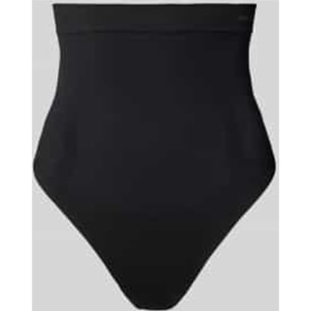 High waist string met labelprint