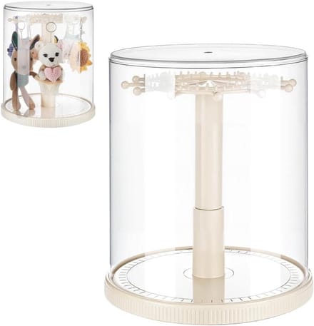 Dailygoods- Vitrinekast 360° draaibaar - Transparante